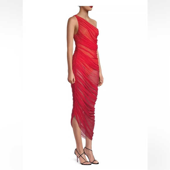 Diana gown red mesh size XS norma Kamali - Picture 1 of 7